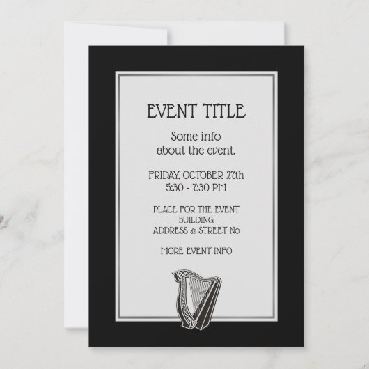 Invitation Harp Icon (Dos)