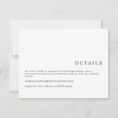 Invitation HARPER Moderne Minimaliste Nettoyer Serif Détails  (Devant)