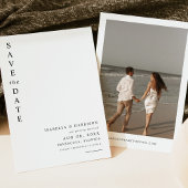 Invitation HARPER moderne simple photo mariage Enregistrer la