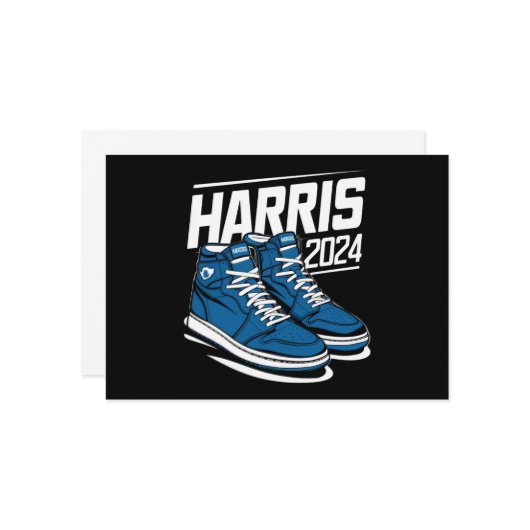 Invitation Harris 24 Vote Président Kamala Baskets d'élection (Devant/Arrière en situation)