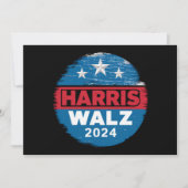 Invitation Harris Walz 2024 Election Kamala Harris Tim Waltz (Devant)