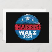 Invitation Harris Walz 2024 Election Kamala Harris Tim Waltz (Devant / Derrière)