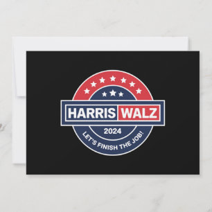 Invitation Harris Walz 24 Kamala Harris Madame la Présidente 