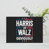 Invitation Harris Walz de toute évidence Harris Waltz 2024 El (Debout devant)
