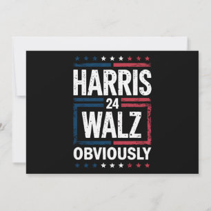 Invitation Harris Walz de toute évidence Harris Waltz 2024 El