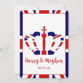 Invitation Harry & Meghan Crown | Royal Mariage Watch Party (Dos)
