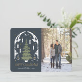 Invitation HARRY POTTER™ Arbre de Noël magique (Debout devant)