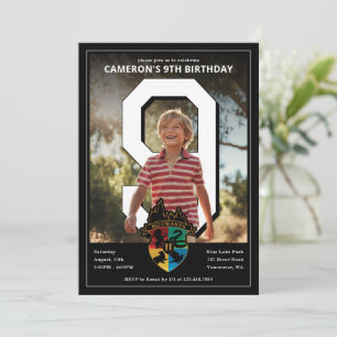 Invitation Harry Potter   Armoiries de Poudlard PhotoPop Anni