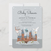 Invitation Harry Potter | Baby Shower au Château de Poudlard (Devant)