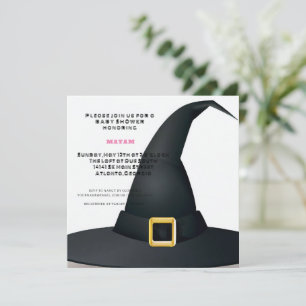 Invitation Harry Potter   Baby shower Casquette Black Witch