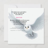 Invitation Harry Potter | Baby Shower Chouette Blanche (Devant)