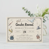 Invitation Harry Potter | Baby shower de révélation de genre (Debout devant)