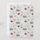 Invitation Harry Potter | Baby shower du château de Hogwarts (Dos)