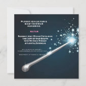 Invitation Harry Potter | Baguette magique Baby Shower (Devant)