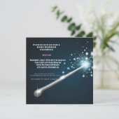 Invitation Harry Potter | Bébé Shower baguette magique (Debout devant)