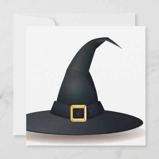 Invitation Harry Potter | Chapeau de Sorcière Noir Baby Showe (Dos)