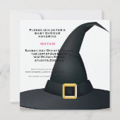 Invitation Harry Potter | Chapeau de Sorcière Noir Baby Showe (Devant)