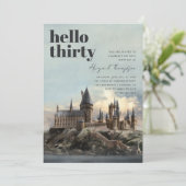 Invitation Harry Potter | Château de Hogwarts 30e anniversair (Debout devant)