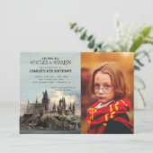 Invitation Harry Potter | Château de Hogwarts Anniversaire -  (Debout devant)