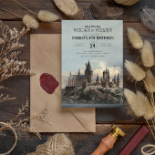Invitation Harry Potter | Château de Hogwarts Anniversaire