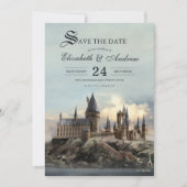 Invitation Harry Potter | Château de Hogwarts Enregistrer la  (Devant)