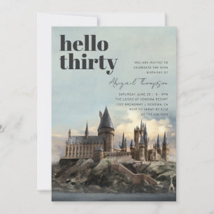 Invitation Harry Potter Château de Poudlard 30e anniversair