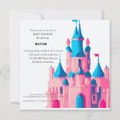 Invitation Harry Potter | Château de Poudlard Baby Shower (Devant)
