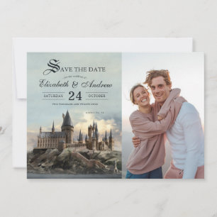 Invitation Harry Potter Château de Poudlard Save the Date