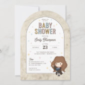 Invitation Harry Potter | Chibi Hermione Magicienne Baby Show (Devant)