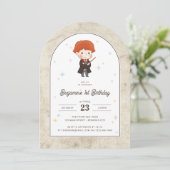 Invitation Harry Potter | Chibi Ron Weasley Wizard Anniversai (Debout devant)