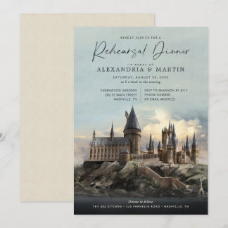 Invitation Harry Potter | Dîner de répétition du château de P