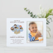 Invitation Harry Potter et Hogwarts - Photo (Debout devant)