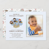 Invitation Harry Potter et Hogwarts - Photo (Devant / Derrière)