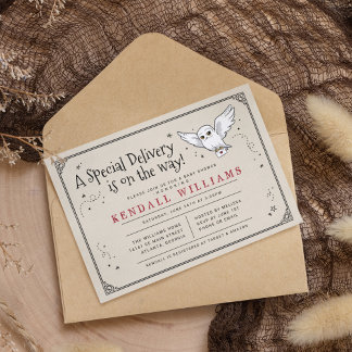 Invitation Harry Potter | Hedwig Baby Sprinkle