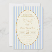 Invitation Harry Potter Hedwig Bleu Anniversaire Magique (Devant)