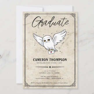 Invitation Harry Potter | Hedwig Graduation Party