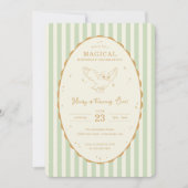 Invitation Harry Potter Hedwig Vert Magique Anniversaire (Devant)