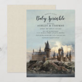 Invitation Harry Potter | Hogwarts Castle Baby Sprinkl (Devant / Derrière)