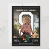 Invitation Harry Potter | Hogwarts Crest PhotoPop Birthday (Devant)