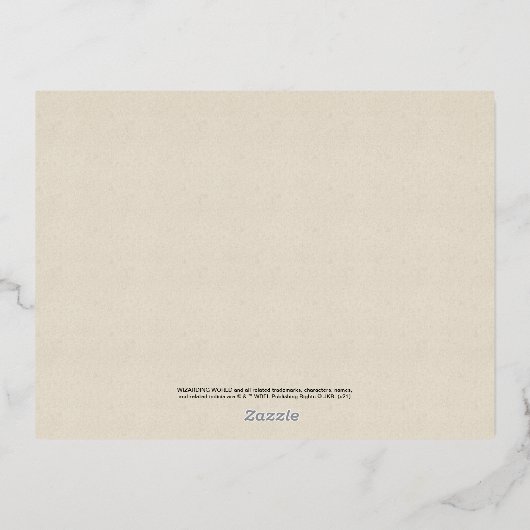 Invitation Harry Potter - Livres pour bébé (Verso)