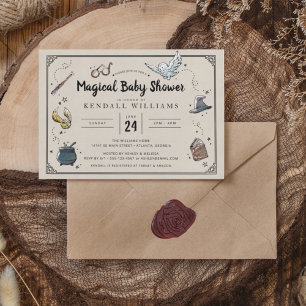 Invitation Harry Potter Magical Baby Sprinkle