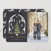 Invitation HARRY POTTER™ Magique Arbre de Noël (Devant / Derrière)