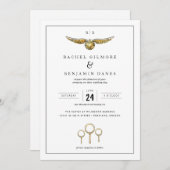 Invitation Harry Potter Magique Mariage d'aquarelle (Devant / Derrière)