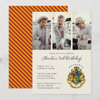 Invitation Harry Potter | Photo d'anniversaire de Hogwarts