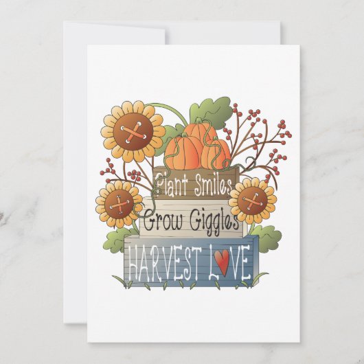 Invitation Harvest Love (Devant)