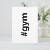 Invitation Hashtag GYM (Debout devant)