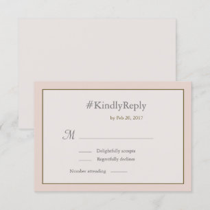 Invitation Hashtag personnalisation de pêche en or de pêche r