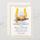 Invitation Hat Derby Party Equestrian (Devant / Derrière)