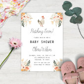 Invitation Hatching Bientôt Ressort Baby shower de poulet