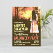 Invitation Hauné Graveyard Thème Escape Room Halloween (Debout devant)